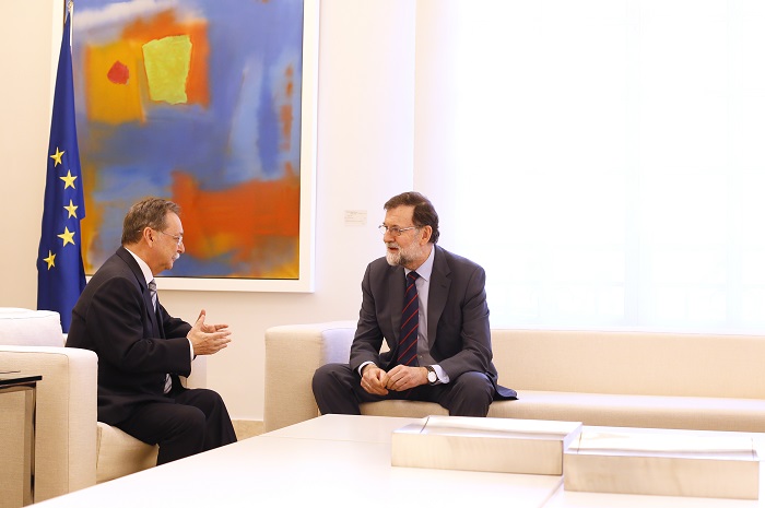Encuentro de Juan Vivas con el presidente del Gobierno