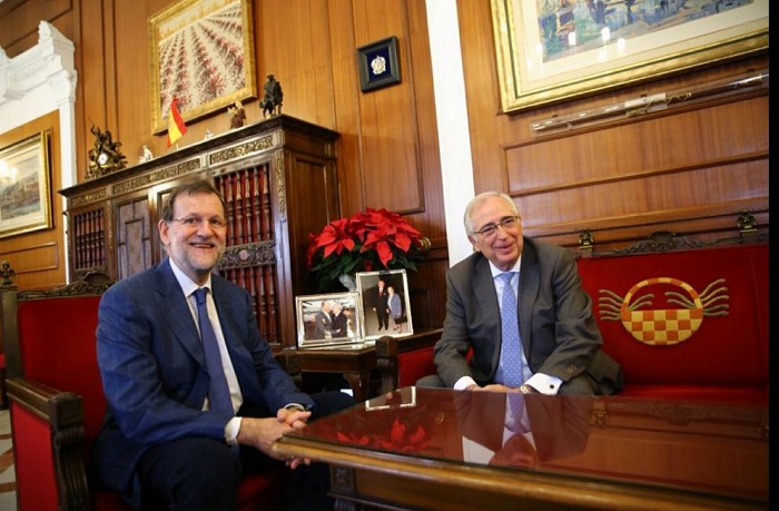 Imagen de la última visita de Mariano Rajoy a Melilla, el 3 de diciembre de 2015