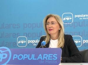 La diputada nacional por Melilla, María del Carmen Dueñas