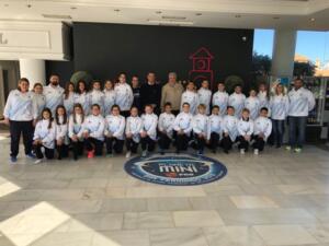 El consejero de Deportes, Antonio Miranda, quiso apoyar con su visita a las selecciones de Melilla