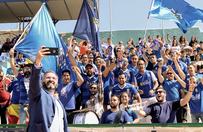 Los azulinos se ejercitaron en la matinal de ayer domingo ante el aplazamiento del encuentro ante el Córdoba B