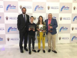 Garbajosa, junto a los premiados y Almansa