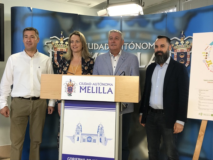 Organizadores de Flor Melilla, junto a Autismo Melilla