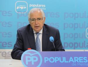 El presidente del Gobierno melillense y del PP regional, Juan José Imbroda