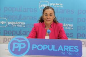 La secretaria de Comunicación del PP de Melilla, Cristina Rivas