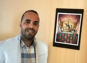 Es la segunda vez que Salah Mohamed expone en el Muelle Uno, tras participar en la Noche en Blanco de 2017