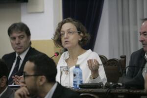 La portavoz del PSOE en la Asamblea regional, Gloria Rojas