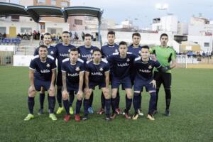 Once titular del C.D.E. Melistar en uno de los encuentros de la presente temporada en el Campo Federativo de La Espiguera