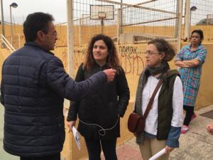 Responsables del PSOE local, en el Monte María Cristina