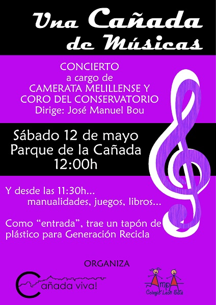 Cartel de la ‘Cañada de Músicas’ para el sábado 12 de mayo