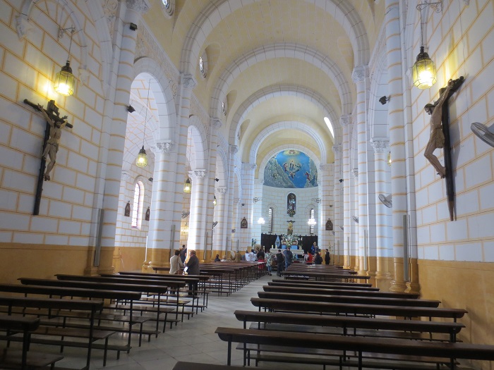 Interior de la Iglesia del Sagrado Corazón, que cumple su primer centenario