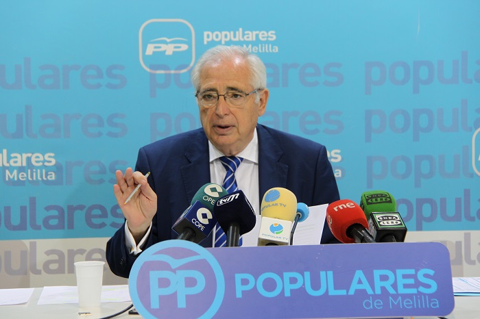 Juan José Imbroda, presidente de la Ciudad Autónoma y del PP en Melilla
