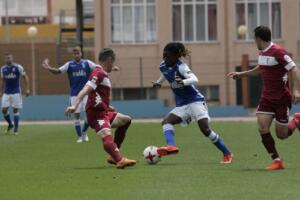 Boateng confía en continuar con su racha goleadora que le mantiene como pichichi del Melilla con 12 dianas