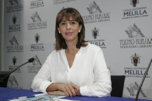 La consejera de Cultura, Fadela Mohatar, en rueda de prensa ayer