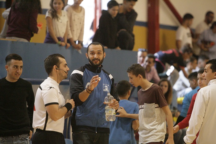 Faisal Salmi, entrenador del C.D. Gimnástico Melilla, se mostró contento con el partido y la victoria de su equipo
