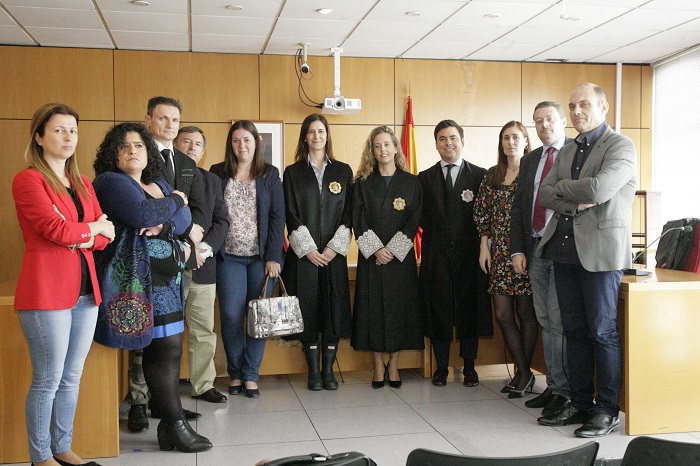 Los jueces y fiscales de Melilla realizando el cuarto y último paro antes de la huelga del 22 de mayo