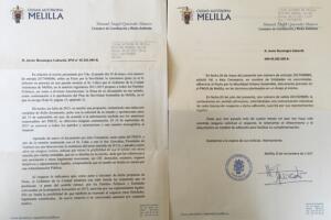 Escrito remitido al consejero