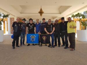 Representación de Melilla junto con el organizador Hussein Bennani