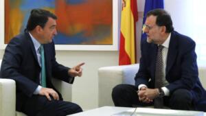 Aitor Esteban y Mariano Rajoy