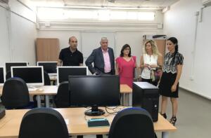 Inauguración del aula de informática