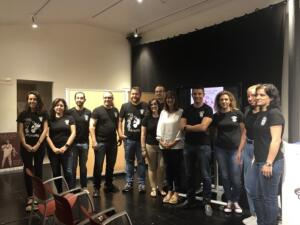 El claustro de profesores de la Asbanor ‘Ciudad de Melilla’ junto a la consejera de Cultura