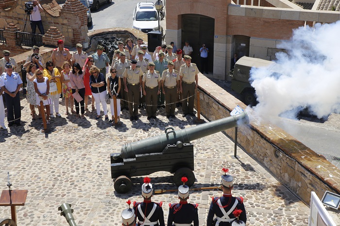 El cañón ‘Calabrino’ se disparaba ayer en la sede del Museo de Historia Militar por el 156 aniversario