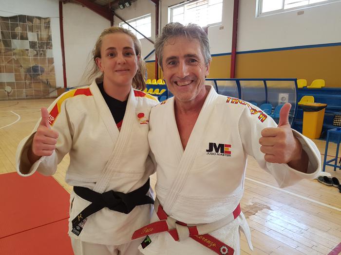 María Cabas y Paco Lorenzo, mastros nacionales de judo