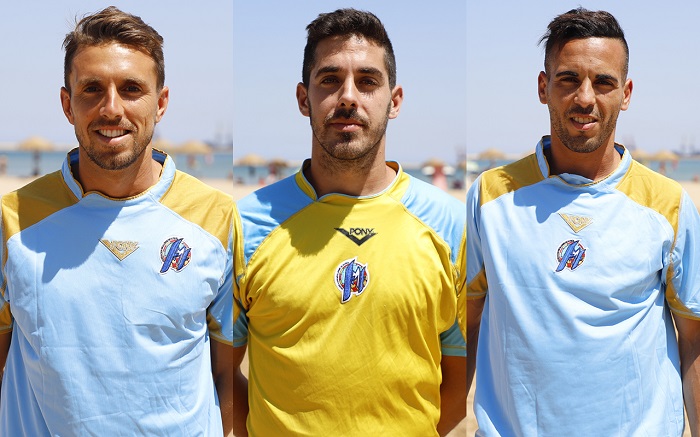 Cintas, Jesús Avellaneda y Sidi, jugadores de profesión militar que han ganado el título nacional con la selección de Melilla