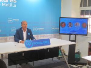El secretario general del PP de Melilla, Miguel Marín
