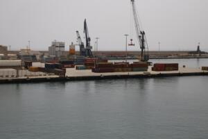 Contenedores en el puerto de Melilla