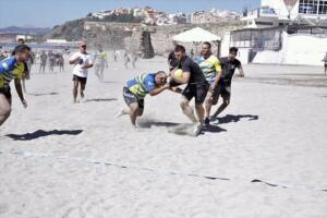 Los jugadores y las jugadoras melillenses compitieron el pasado fin de semana en la Ciudad Hermana de Ceuta en la modalidad de rugby playa