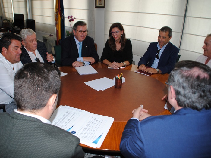 La Plataforma de Empresarios de Melilla reunida con la delegada del Gobierno, Sabrina Moh