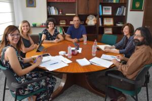 Foto del encuentro celebrado en Delegación del Gobierno