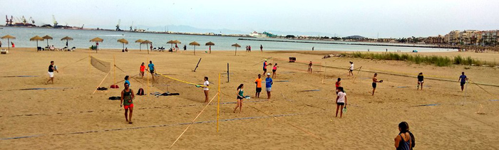 Las competiciones se desarrollan en la playa de San Lorenzo