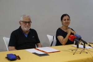 La presidenta de Intercultura, Yonaida Sel-lam, y el presidente de Los Verdes, Toni Roderic