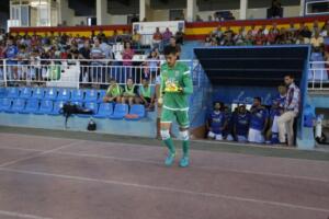 Dani Barrio, en el acto de presentación previo al choque de los azulinos frente al Atlético de Madrid B