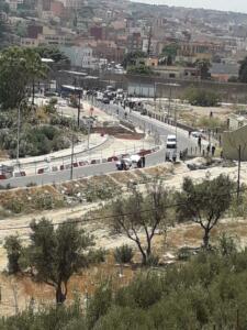 Imagen de la zona de Farhana sin apenas coches