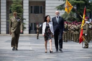 La ministra de Defensa, Margarita Robles, en uno de los actos en la capital