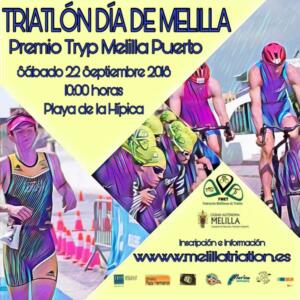 Cartel anunciador de este último triatlón de la temporada