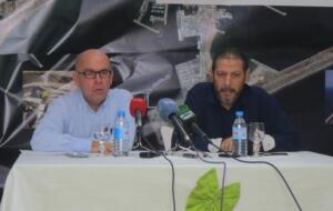 Mustafa Aberchán con el abogado de CPM, Gonzalo Boye