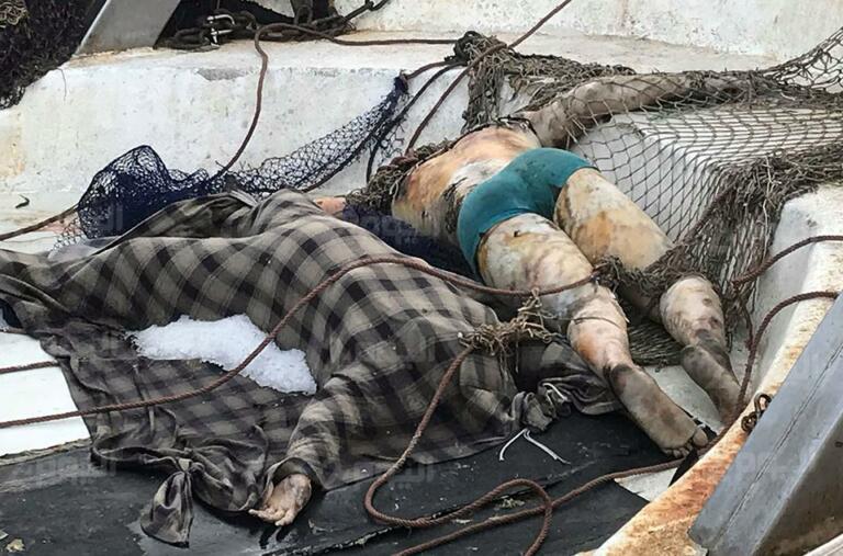 Los cadáveres fueron trasladados a Beni Enzar en el pesquero