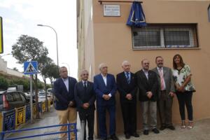 Responsables de La Salle, el presidente Imbroda y la consejera Mohatar