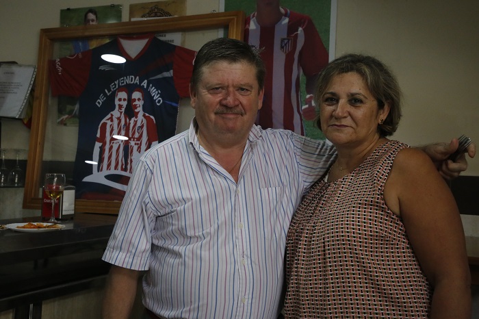 Manolete y Beli, los padres de Borja Garcés, jugador del Atlético de Madrid
