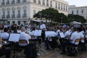 La Asociación Banda de Música, Orquesta Sinfónica y Coro ‘Ciudad de Melilla’ ayer en su primer concierto