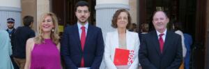 Las diputadas del PSOE Gloria Rojas y Lamia Kaddur