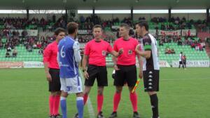 El colegiado malagueño dirigió la pasada temporada el Mérida 2-1 Melilla