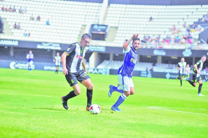 La U.D. Melilla sólo ha ganado una vez en el Estadio de Cartagonova de un total de once partidos disputados