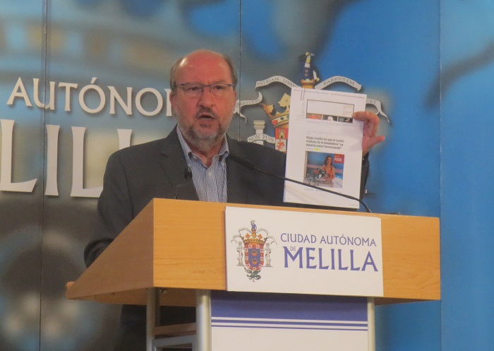 Manuel Ángel Quevedo mostró el “gran pesar” de la Ciudad Autónoma por las víctimas de las inundaciones en Mallorca