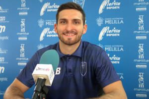 Pol Olivier, jugador del Melilla Baloncesto