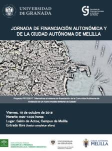 Cartel de las Jornadas de Financiación Autonómica y de la Ciudad de Melilla